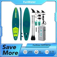 FunWater SUPFW41A Stand Up Paddle Board 385*85*15cm, 230kg Capacity, 12-15 PSI Pressure, EVA Non-slip
