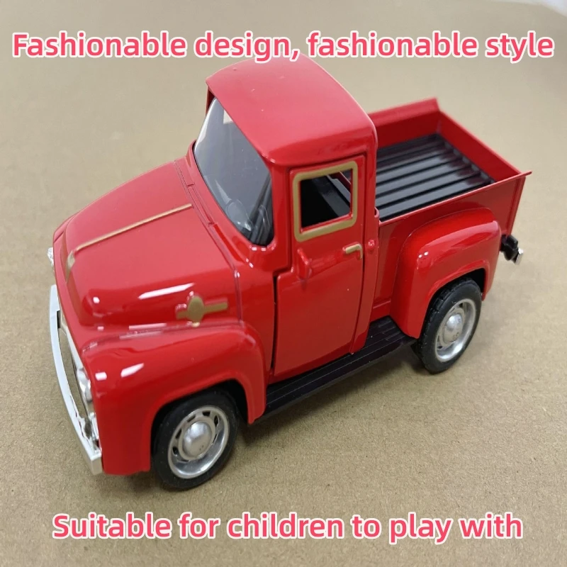 Alloy Car Model Simulation Car Cartoon Cute Children\'s Car Bus Pull Back Toy Car Tabletop Small Decoration Toy