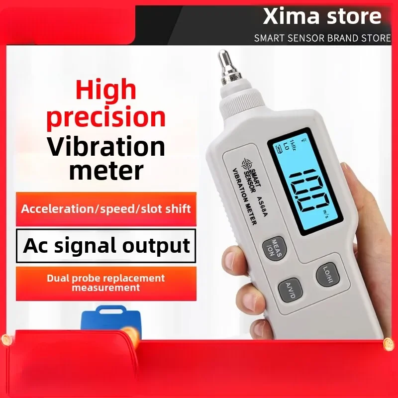 

Compact Vibration Analysis Tool | Precision Vibration Meter with Handheld Motor Probe | Portable Shock Tester