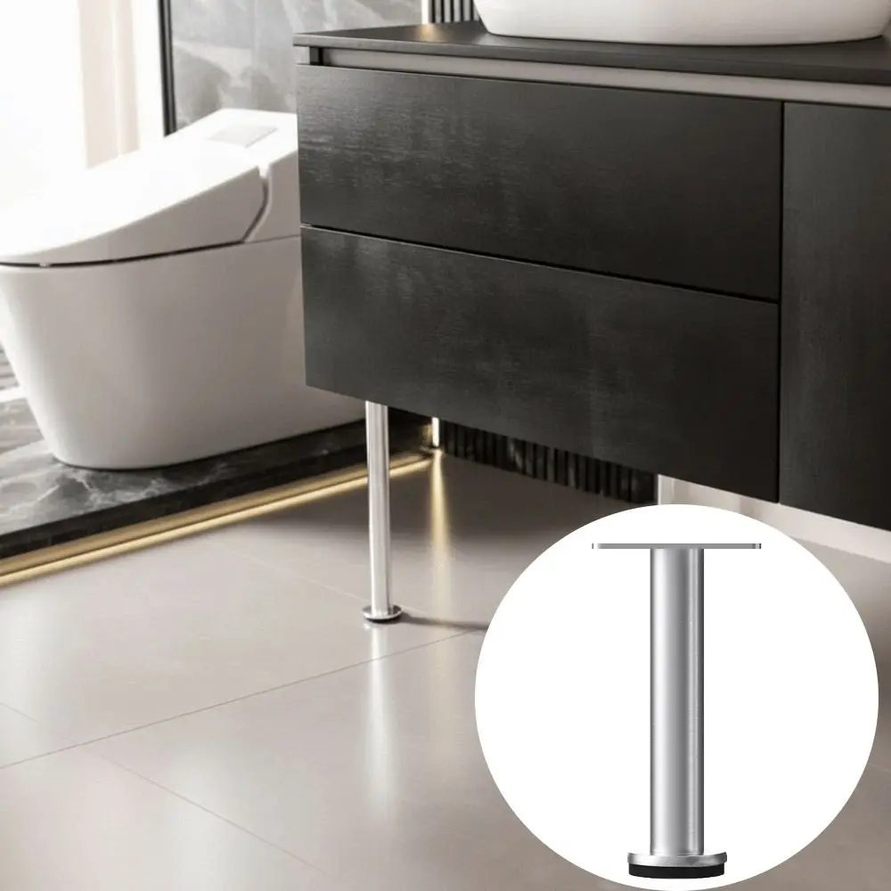 Feet Stainless Steel Sofa Feet Thickened Metal Cabinet Legs Light Luxury Adjustable Support Legs Bathroom Cabinet