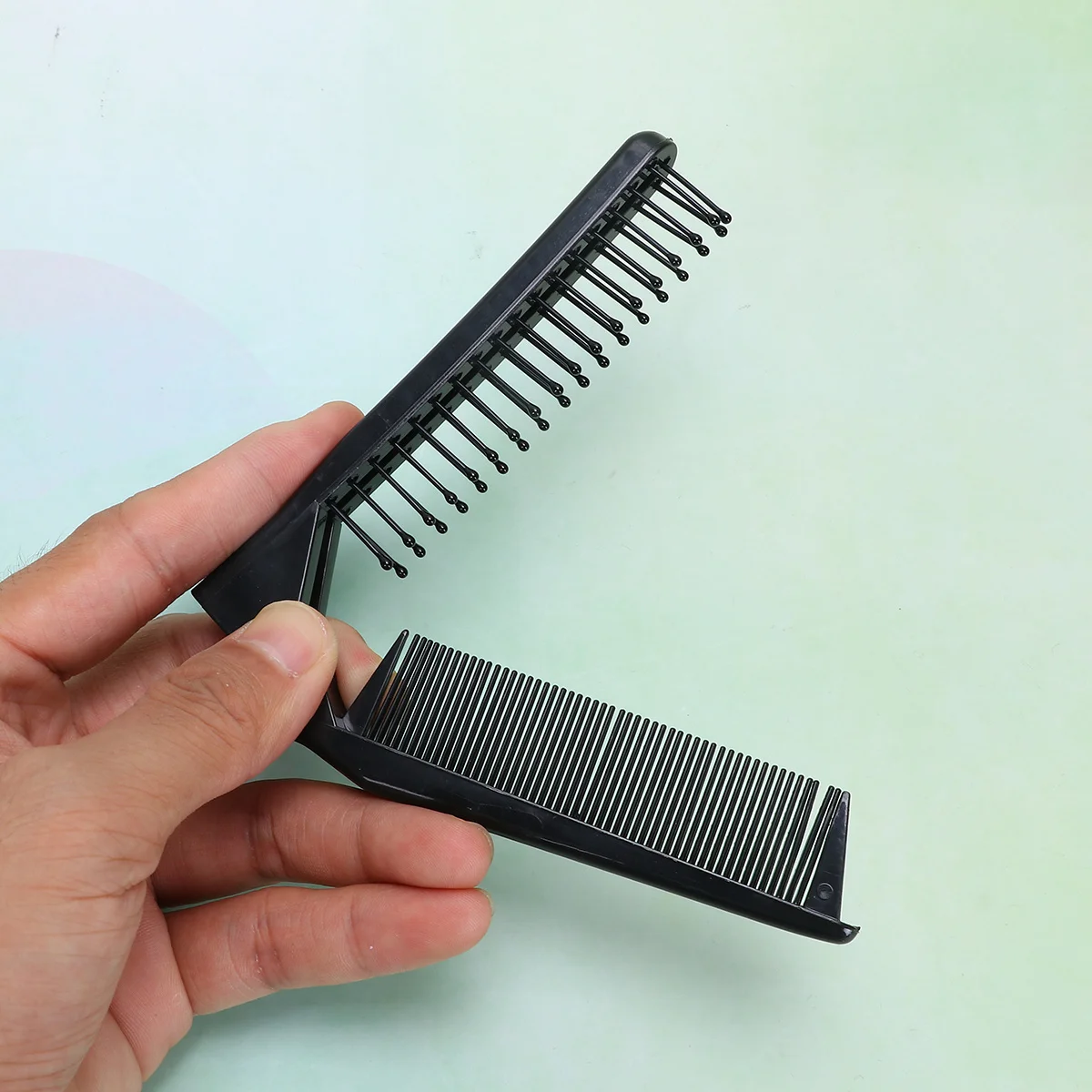 

Foldable Comb Set Mini Folding Hair Comb For Thick Curly Straight Hair Portable Travel Size Anti-Static Durable Teeth High