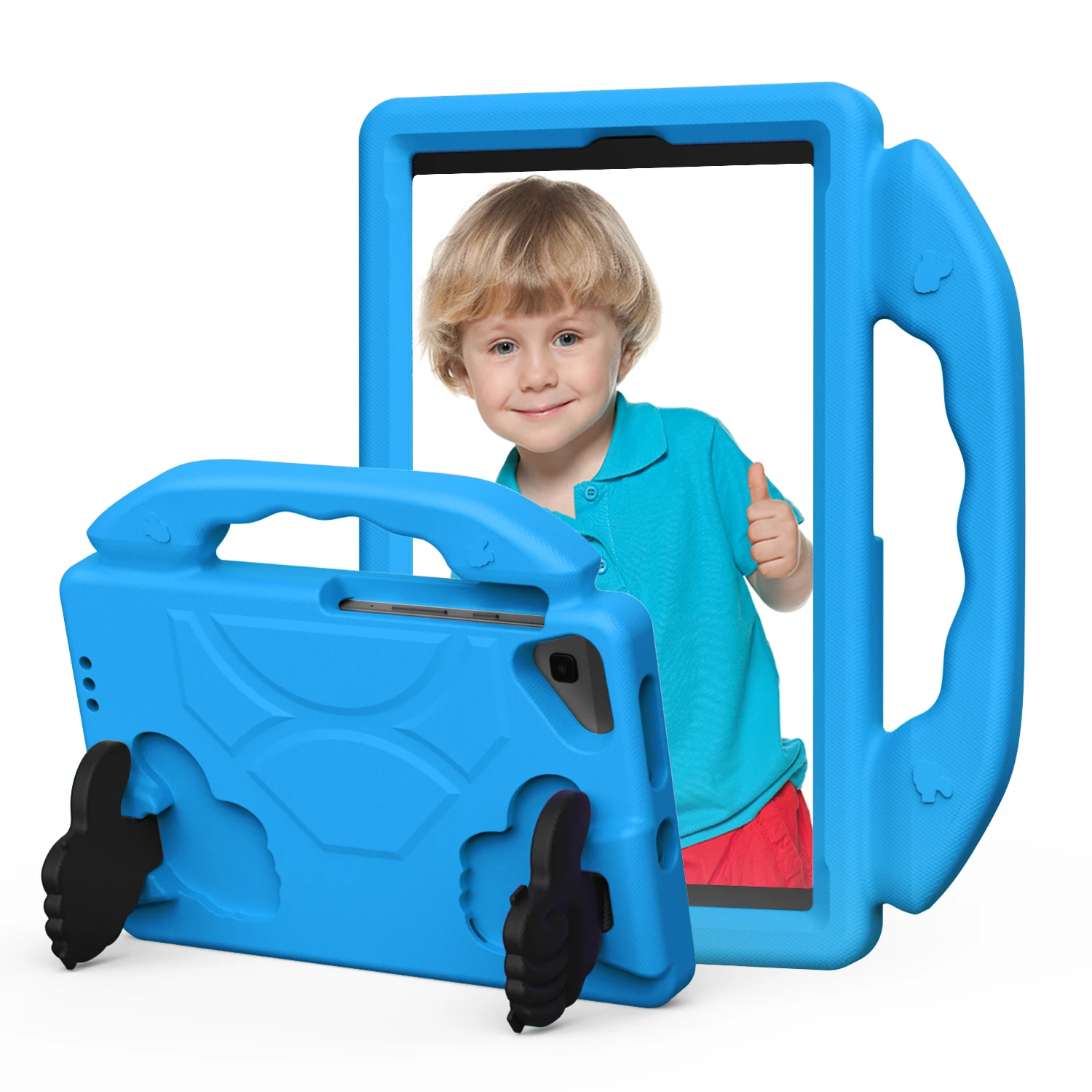 Kids EVA Stand Case for Samsung Galaxy Tab A11/A9/A7 Lite with Handle Protective Cover Compatible with T220/T290 Tablet Models