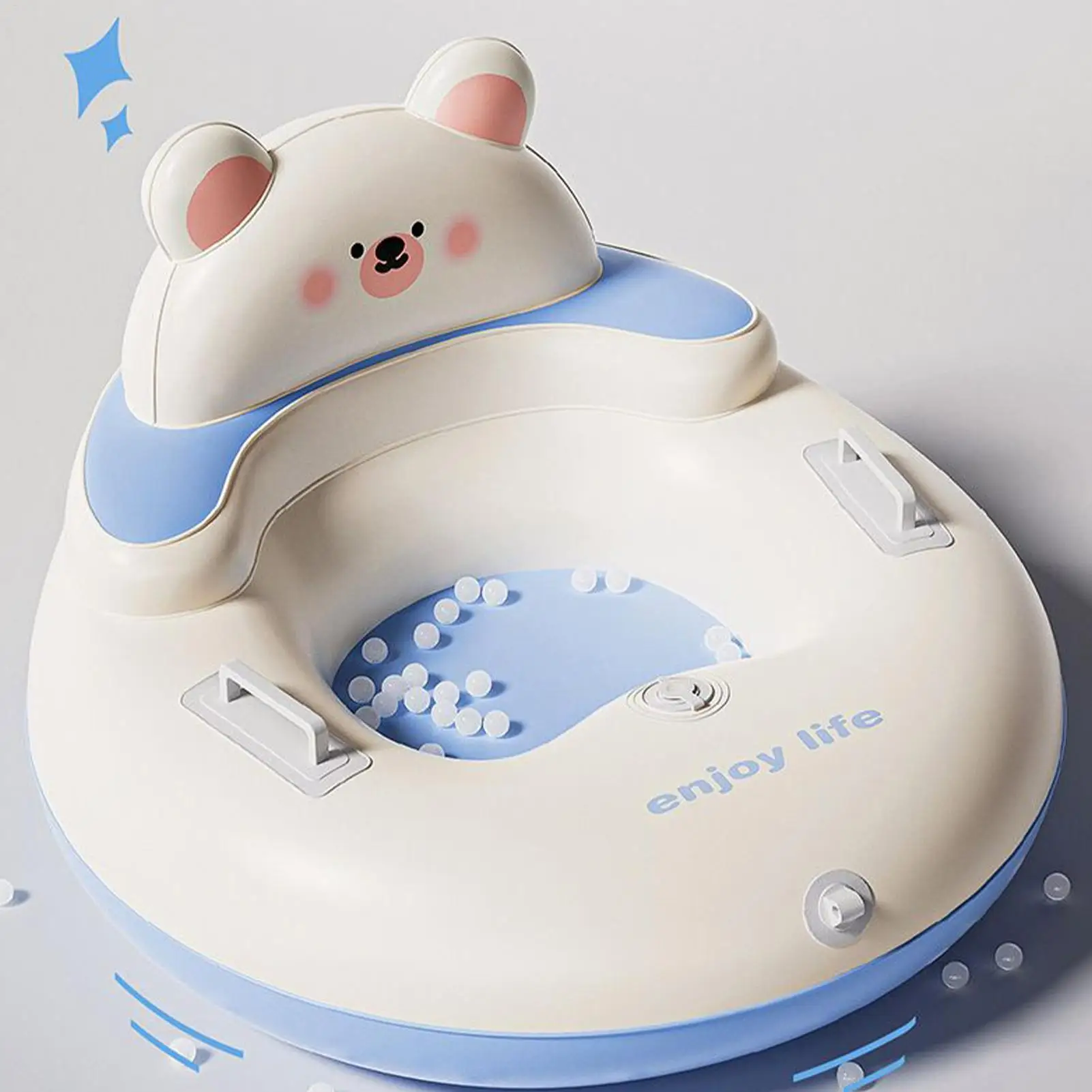 أنبوب الثلج زلاجات الشتاء نفخ لعبة التزلج مع مقابض تفجير زلاجات الثلج لحديقة الفناء الخلفي بارك الحديقة ملعب في الهواء الطلق #3