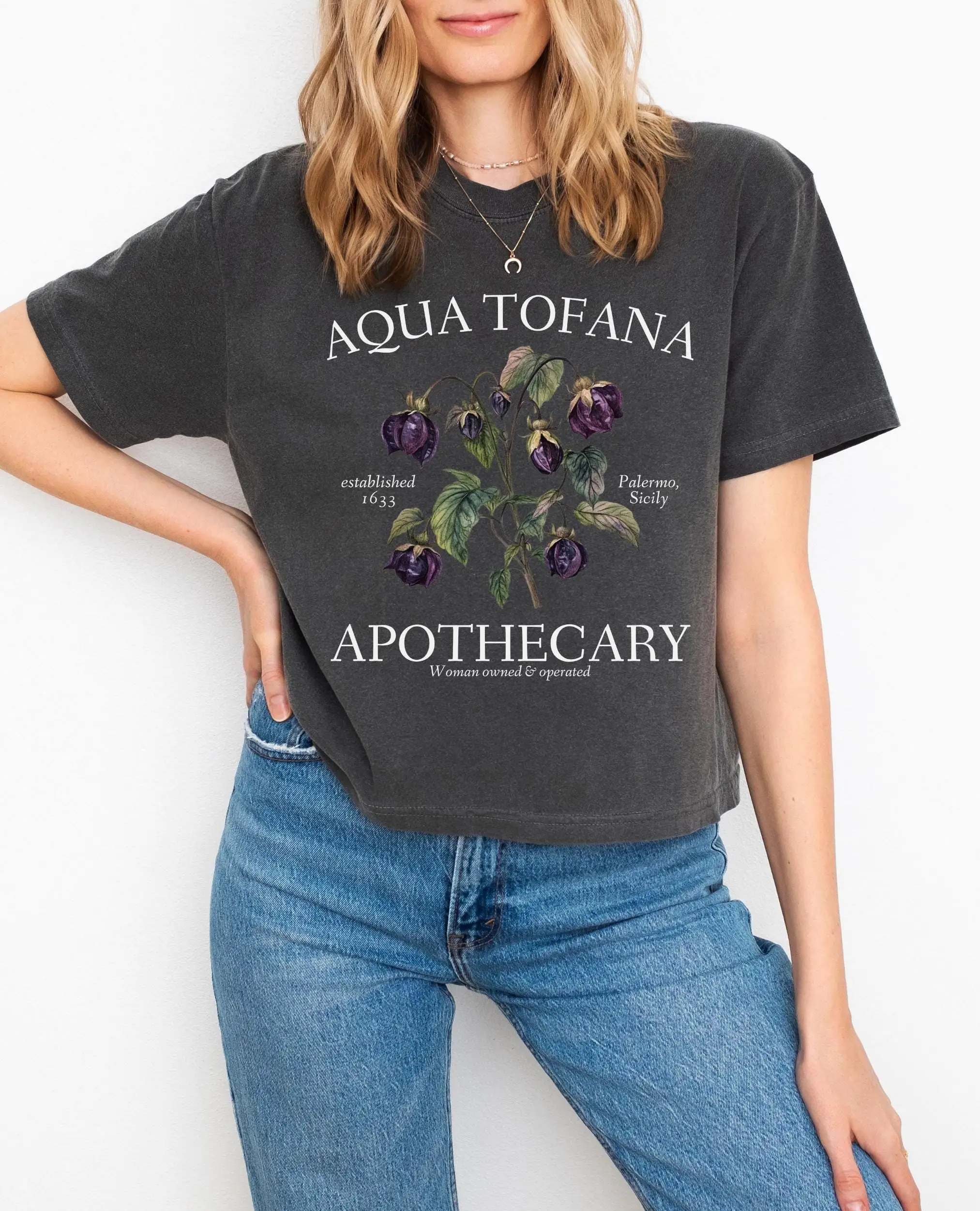 Aqua Tofana Apothecary Tee shirt Giulia Feminist Reproductive Rights T-shirt Smash The Patriarchy My Body Choice Pro Roe