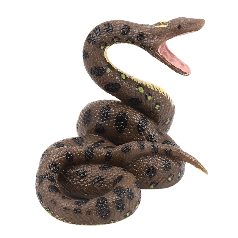 Giocattolo per bambini modello serpente simulazione rettile pitone gigante grande pitone animale selvatico modello serpente