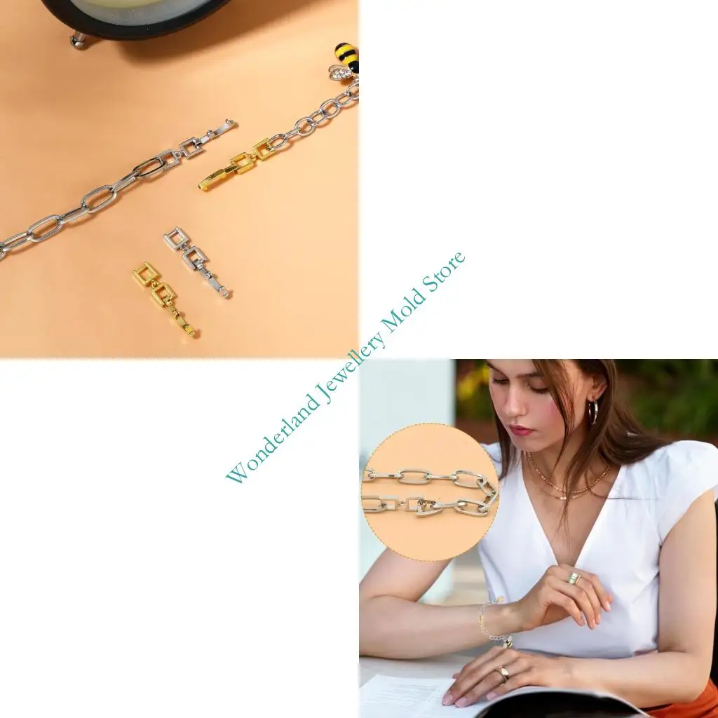 

H7EB 4 Ювелирные украшения Clasps Copper Silver Gold