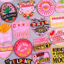 2025 Nieuwe Nederland Oeteldonk Embleem Opstrijkbare Patches Voor Kleding Oeteldonk Carnaval Kikker Borduren Patches Voor Kleding Sticker