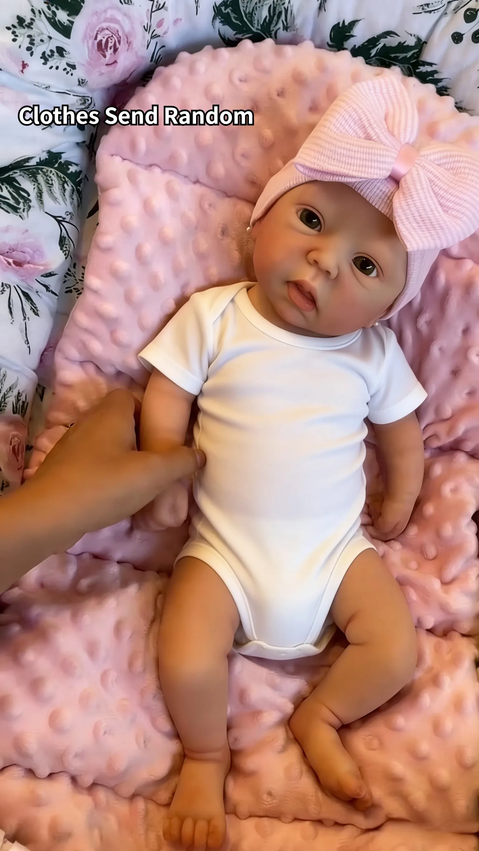 

Aizwa1 18 Inch Lifelike Silicone Reborn Doll Girl Handmade Lifelike Bebe Soft Touch Reborn Baby Doll For Birthday Gifts