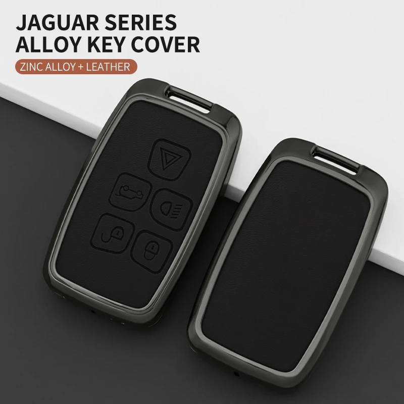 Funda para llave de coche para Land Rover Range Rover Evoque Sport Freelander Discovery Velar para Jaguar XE E-Pace XF XJ C-X16 V12 XJL F-TYPE