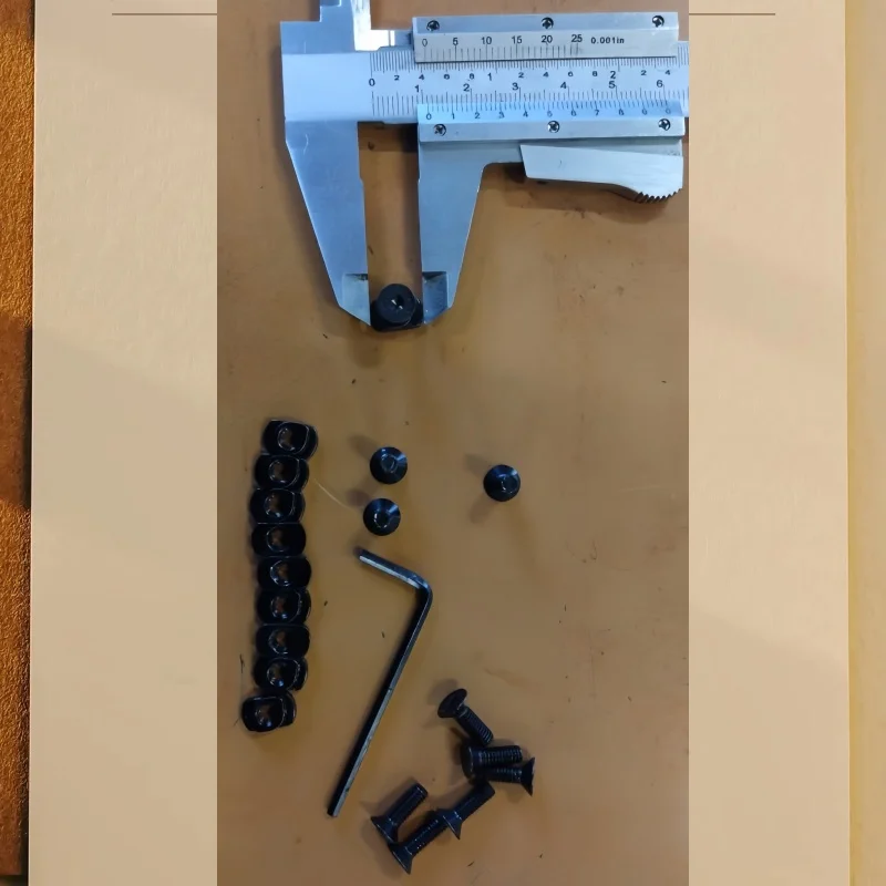 M-LOK Hardware Fastener Kit, M4 M5 T-Nut 10mm 12mm Screws with Hex Wrench, 1000Sets/Box Tactical Rail Installation Parts