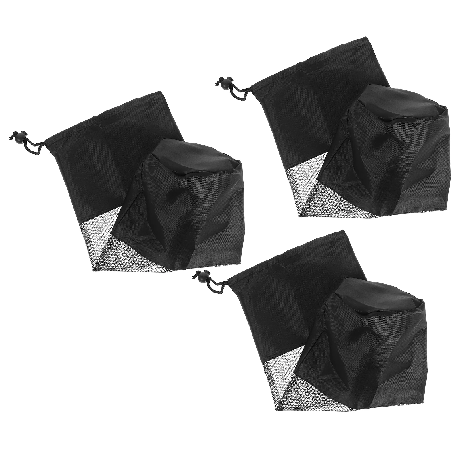 

3 Pcs Yoga Column Net Package Duffle Bag Mesh Small Bags Drawstring Backpack Scalable Pouch Sports Gym Travel Sack