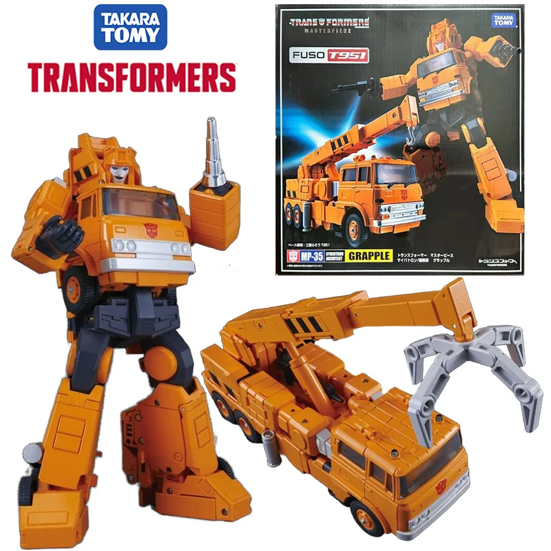 Takara Tomy Trasnformers Masterpiece MP-35 Grapple 12Cm Anime Original Action Figure Model Children's Toy Gift Collection