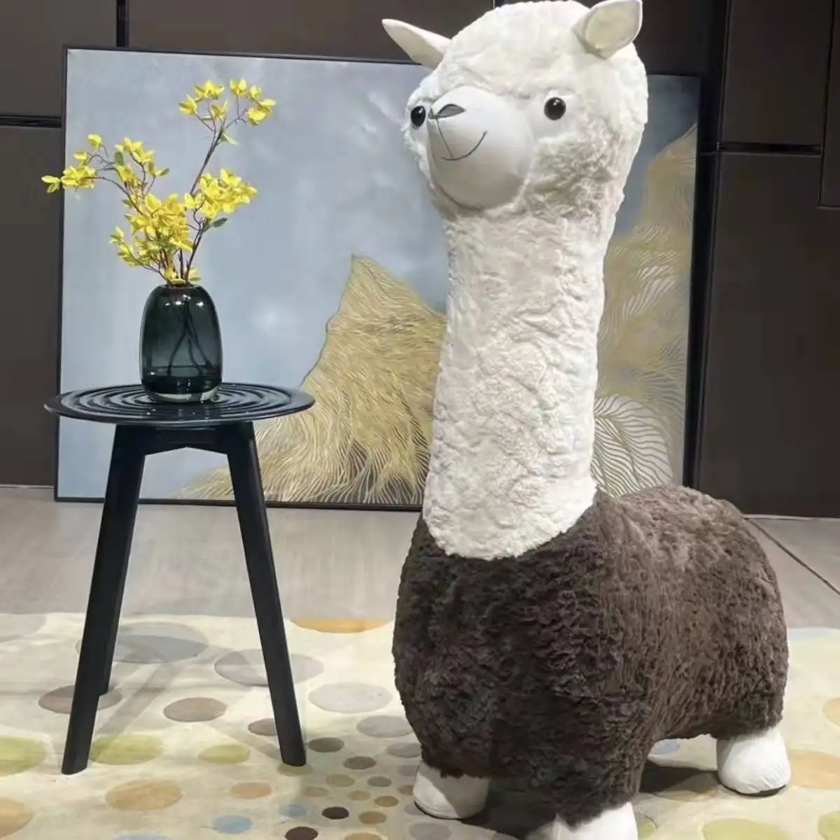 الألبكة العشب الطين الحصان البراز الإبداعية البراز للأطفال كرسي جريئة #3