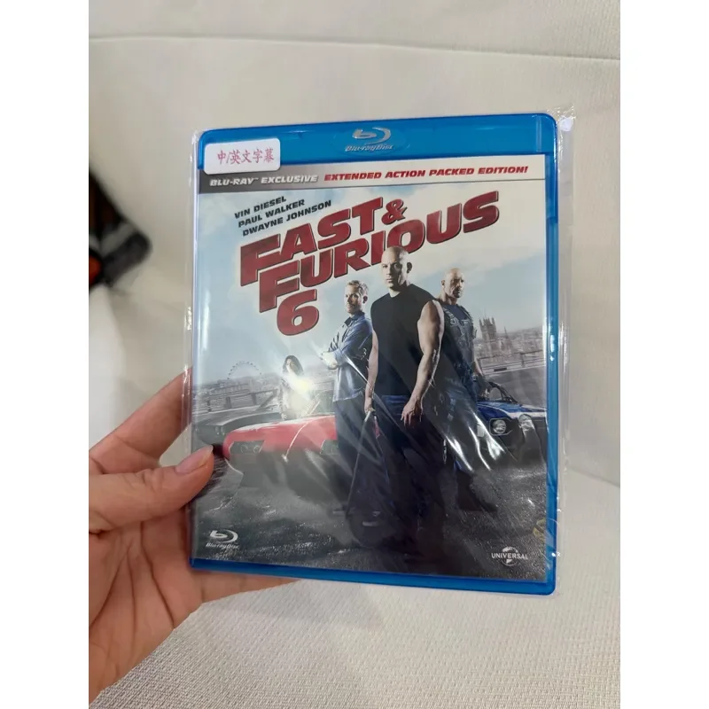 Fast and Furious 6 Movie DVD High Definition Action Film Collection for Car Enthusiasts