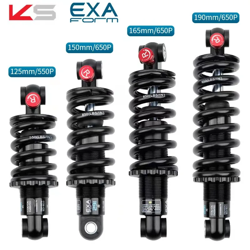 KS EXA 291R Shock Absorber Coil+Oil Adjustable Damping Hydraulic Rear Shocks forMTB Electric Scooter Motocycles Parts