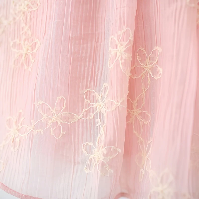 فستان بناتي صيفي بفيونكة زهرية بدون أكمام فستان بناتي رائع فستان الأميرة للأطفال ملابس للفتيات الصغيرات