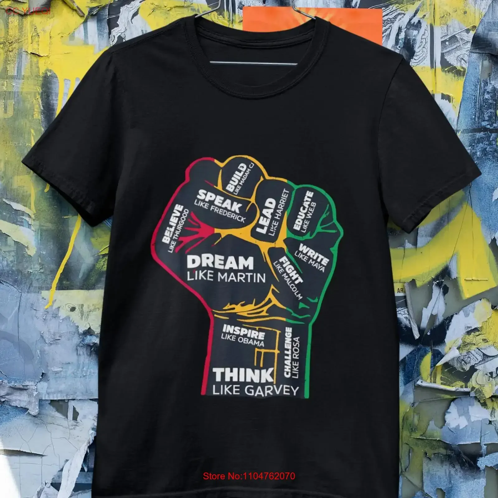 Black Inventors History Month African T Shirt long or short sleeves vintage Washed Unisex fashion graphic Casual Versatile