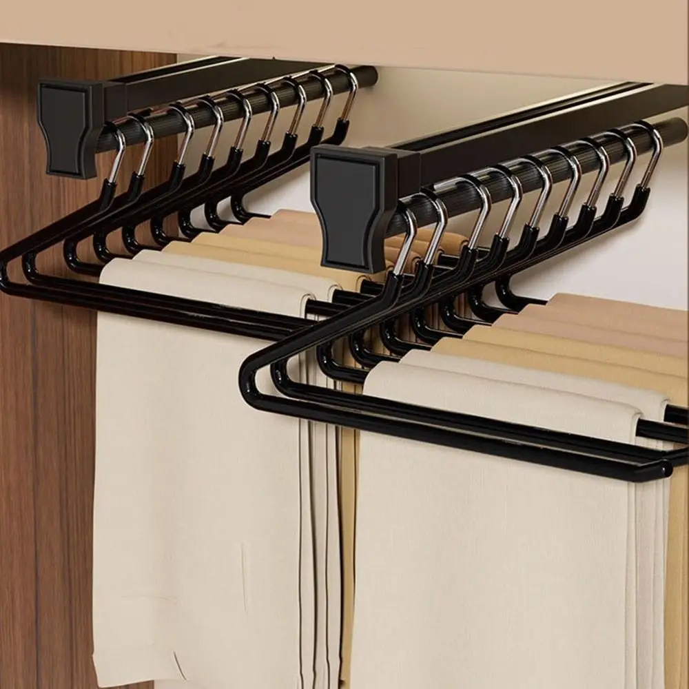 

20Pcs Multifunctional Metal Goose Shape Pants Hanger Seamless Anti Slip Z-Shaped Pant Hangers Space Saving Pants Rack Bedrooms