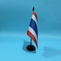 Black plastic pole