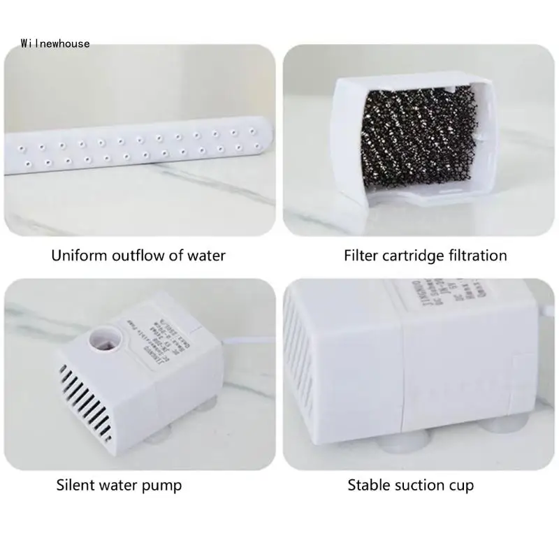 Recirculating Filtration Automatic Filtered Water Dispenser Faucet Bird Bath Dropship