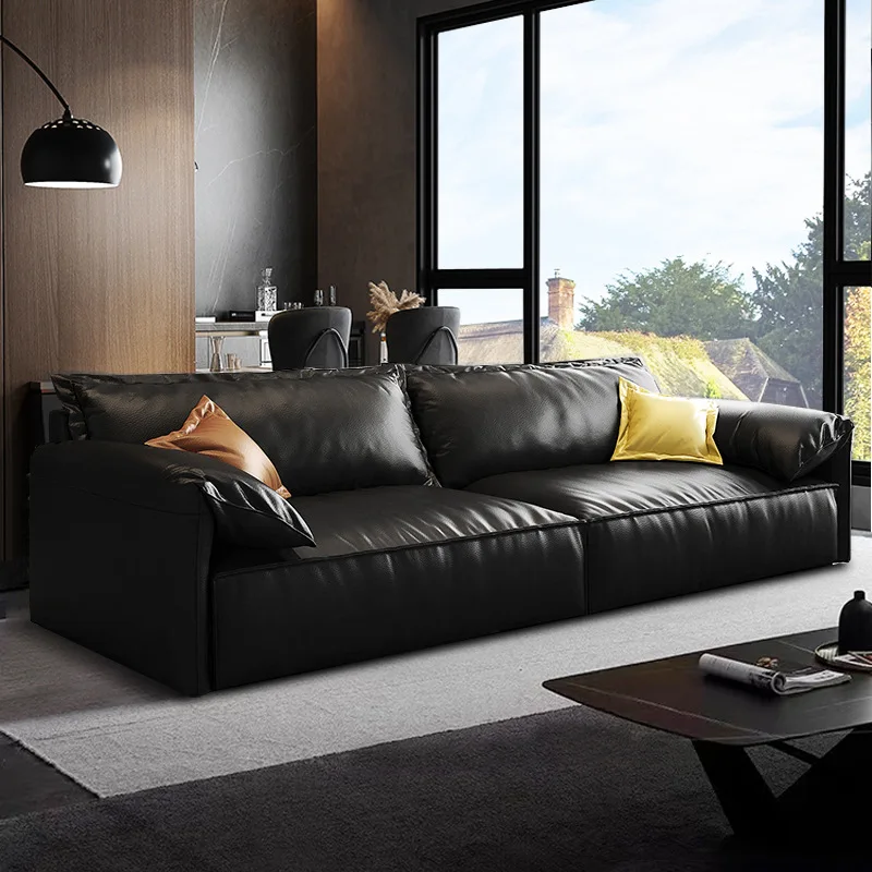 Modern simple leave-in cream style sofa