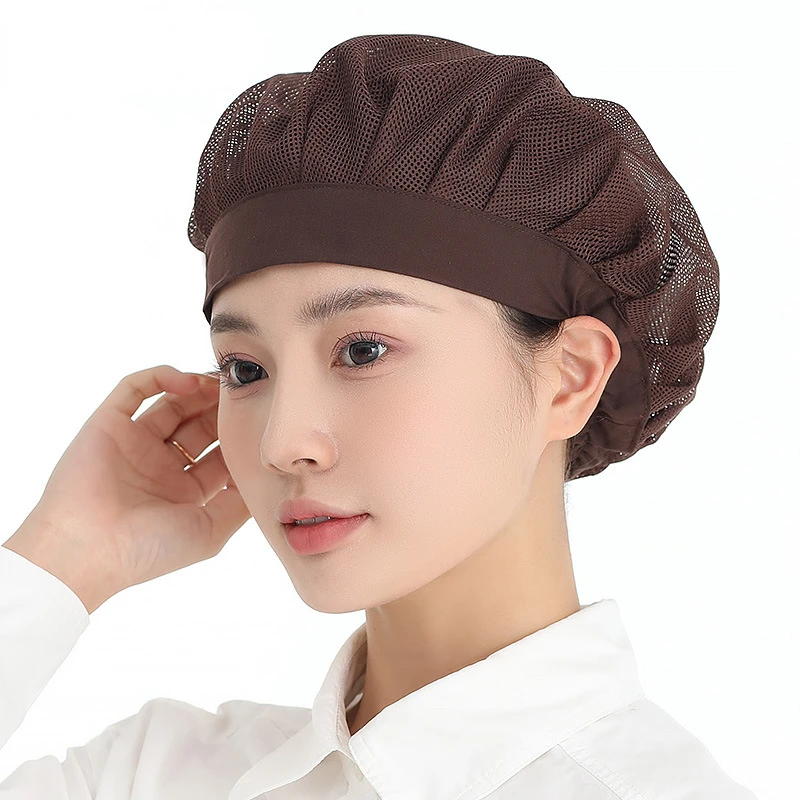 New Hair Nets Chef Cap Cooker Work Headband Bundled Hair Cooking Hygienic Cap Food Service Nets Work Wear Hotel