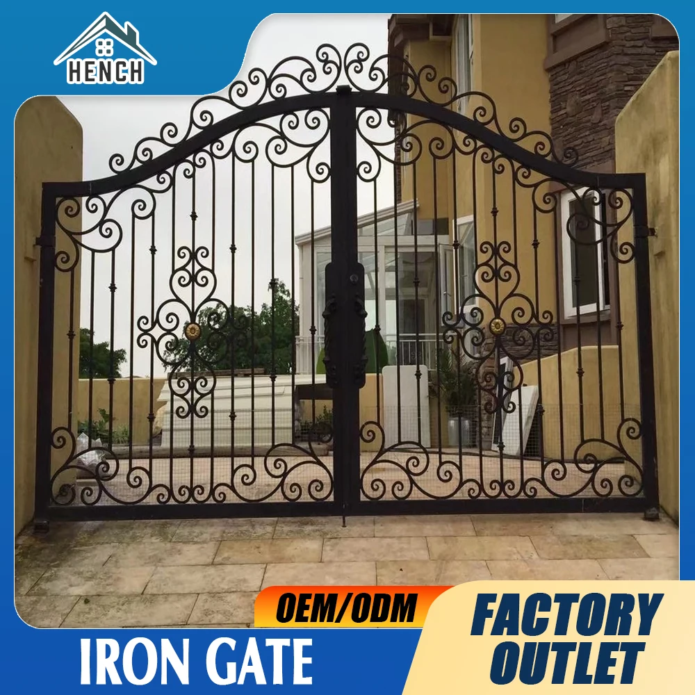 

Wholesale China Home Garden Custom Made Wrought Iron Driveway Gate Design For Sale