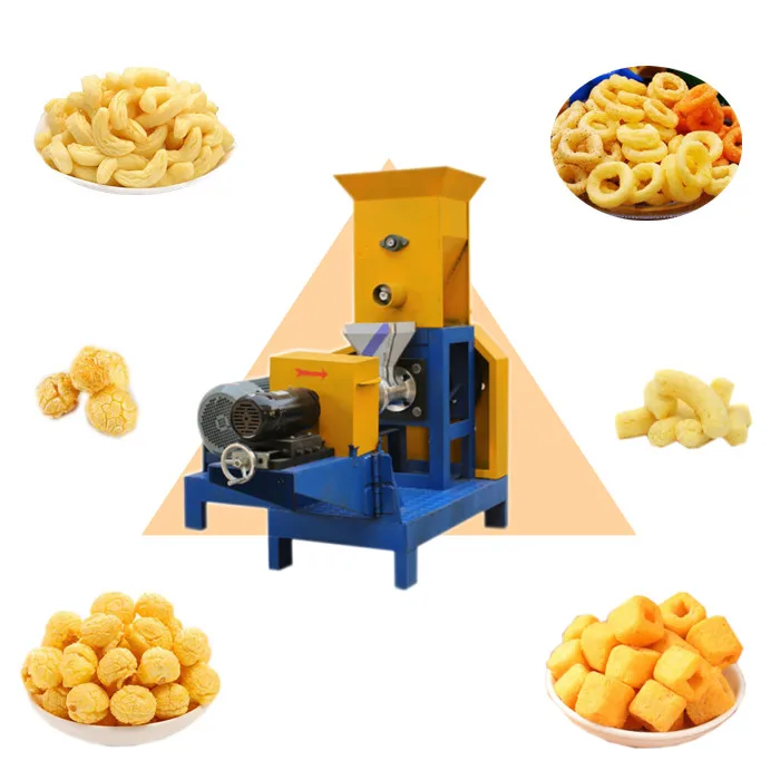 for^ Polymer Sand & Corn Puff Snack Pellet Extruder Machine with Powerful Pure Copper Motor 40-300kg/h Capacity Made in China