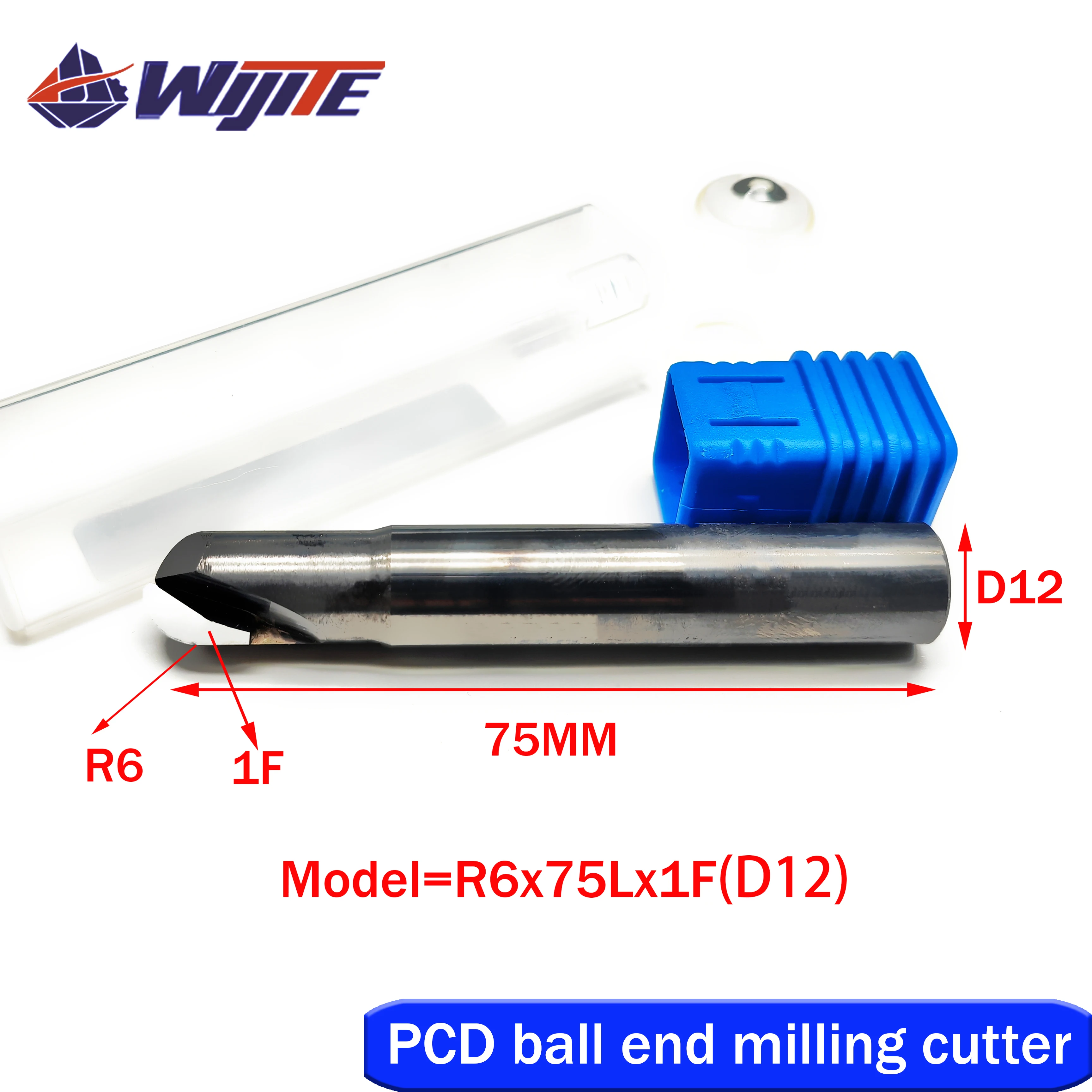 PCD Ball Nose End Mills R1 R2 R3 R4 R5 R6 for aluminum copper acrylic and other materials, other sizes need to be customized