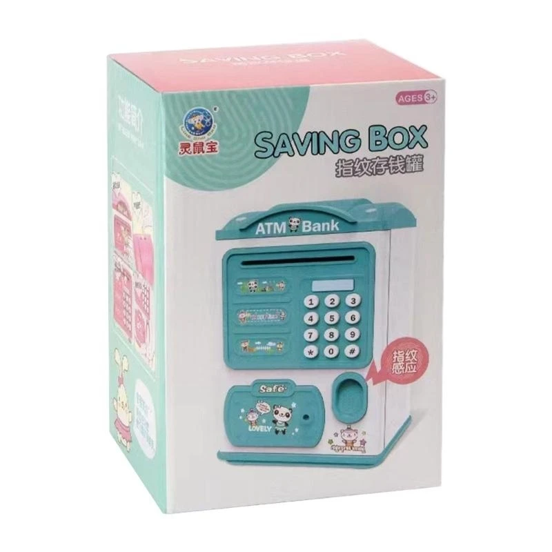 Mealheiro eletrônico para crianças Banco dinheiro ATM Auto Scroll Bill Caixa economia dinheiro 15UB
