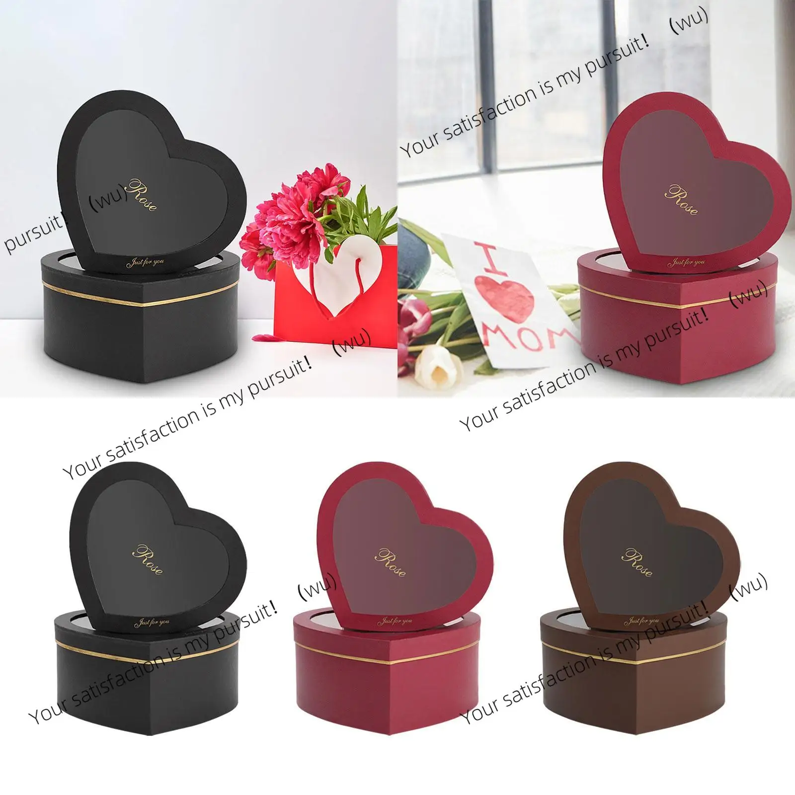 2 heart-shaped gift boxes, romantic love candy boxes, for marriage proposals, Valentine's Day, birthdays, holiday gifts, etc