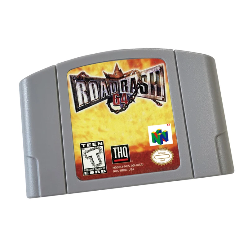 N64 Game Card Cartridge Console US  And EU Version-Road Rash 64