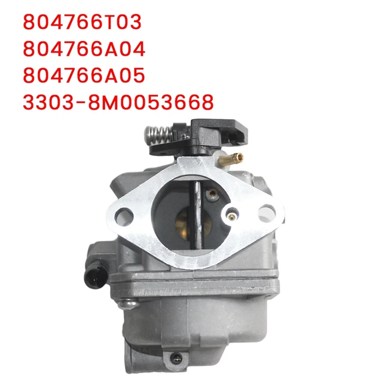 Boat Engine Carburetor Assy 3303-8M0053668 for Mercury Mercruiser Quicksilver 4-Stroke 6HP Outboard Motor Carb 804766A04