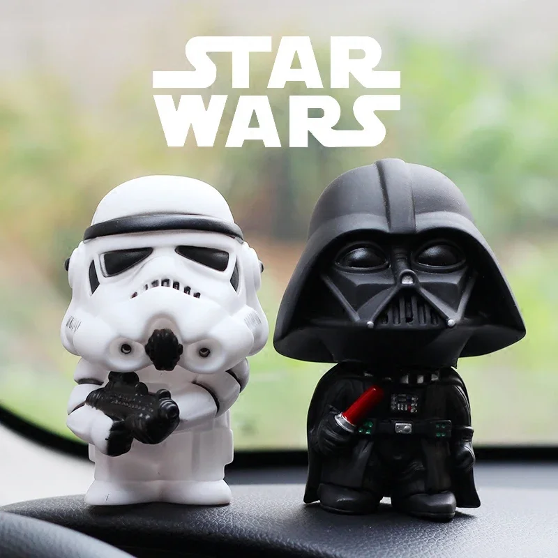 Hasbro StarWars Darth Vader Hand Desktop Decoration Car Bobblehead Car Doll StarWars White Stormtrooper Toy Tide Play