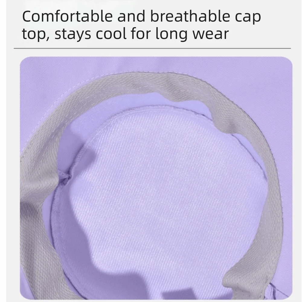 Fisherman Hat Wide-Brimmed Shawl Fisherman Hat Sunscreen Adjustable Mask Hat Solid Color Thin Neck Protection Cap Jogging
