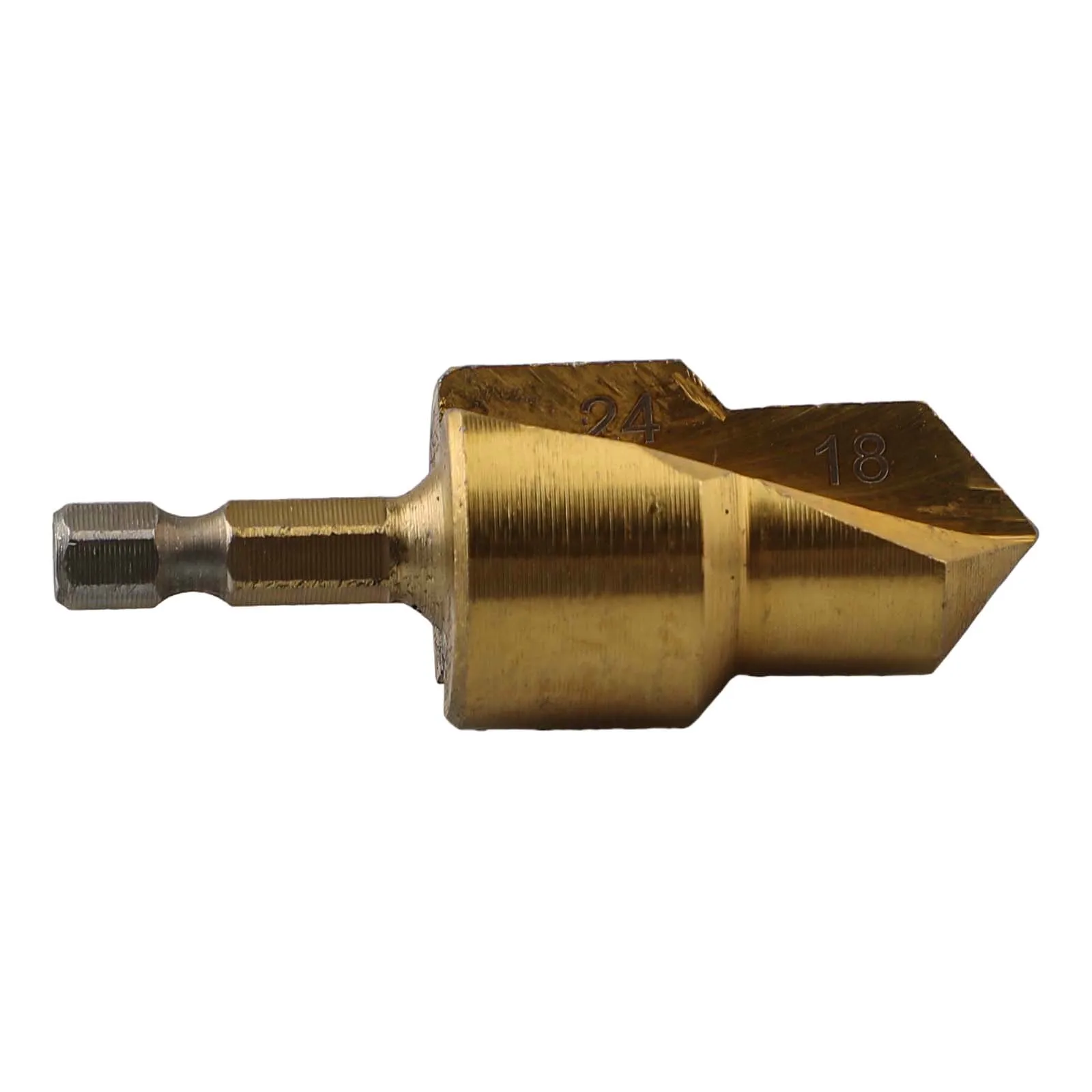 Collection of Four Hexagonal Shank Drill Bits Measuring at a Standard Size of 6 35mm Suitable for All Plumbing Applications