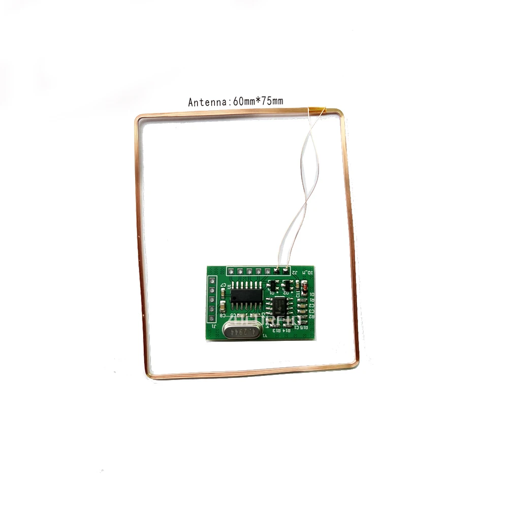 EM4305 FDX-B สัตว์ Tag Reader โมดูลอินเทอร์เฟซ UART รองรับ 134.2 Khz FDX-B EM4305 ISO11785/84