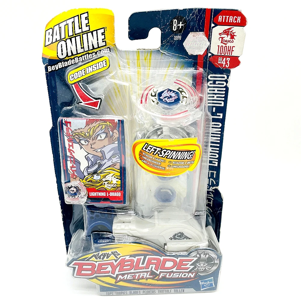 

Original BEYBLADE METAL FURY BB43 LIGHTING L-DRAGO LEFT SPINNING TOP 100HF LIMITED RARE RETRO