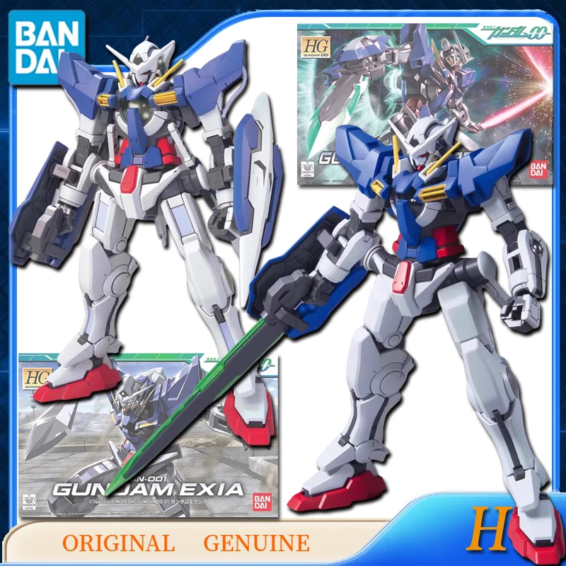 

Bandai Original HG GN-001 GUNDAM EXIA / GN-001RE2 GUNDAM EXIA REPAIR2 Anime Action Figures Toys for Kids Gift Model Ornaments