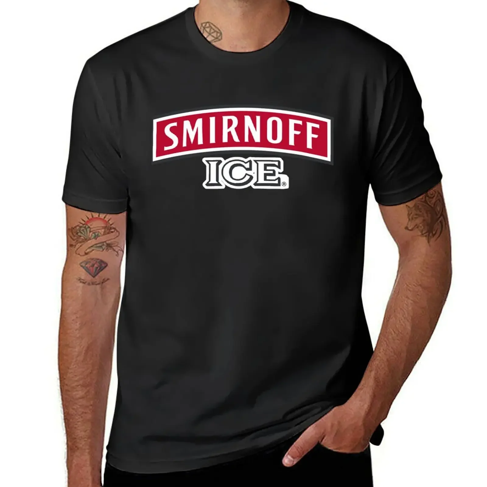 Smirnoff Ice Logo For Fans T-Shirt graphic shirts vintage t shirts quick-drying mens t shirt graphic