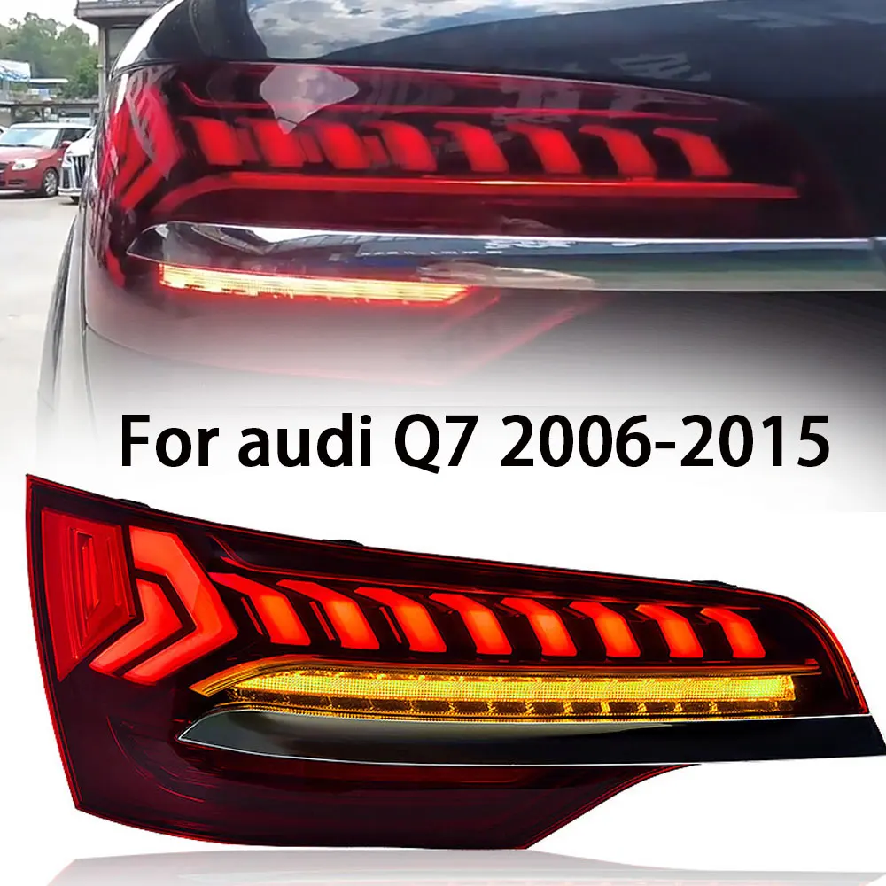 

Car Styling Tail Lamp for Audi Q7 Tail Lights 2006-2015 Q7 LED Taillight DRL Brake Reverse Stop Lamp Automotive Accessories Rear