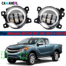 2 pezzi 30W H11 Auto Canbus LED Fendinebbia Angel Eye DRL Luce diurna per Mazda BT50 BT-50 2011 2012 2013 2014 2015 2016 2017 2018