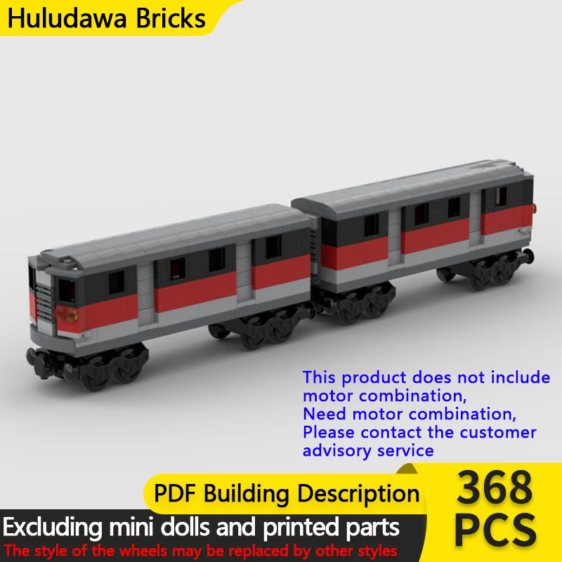 

Модель городской автомобиль MOC, строительные кирпичи, красная линия, метро, пассажирский поезд, модульная технология, детские праздничные подарки, сборка игрушек, костюм