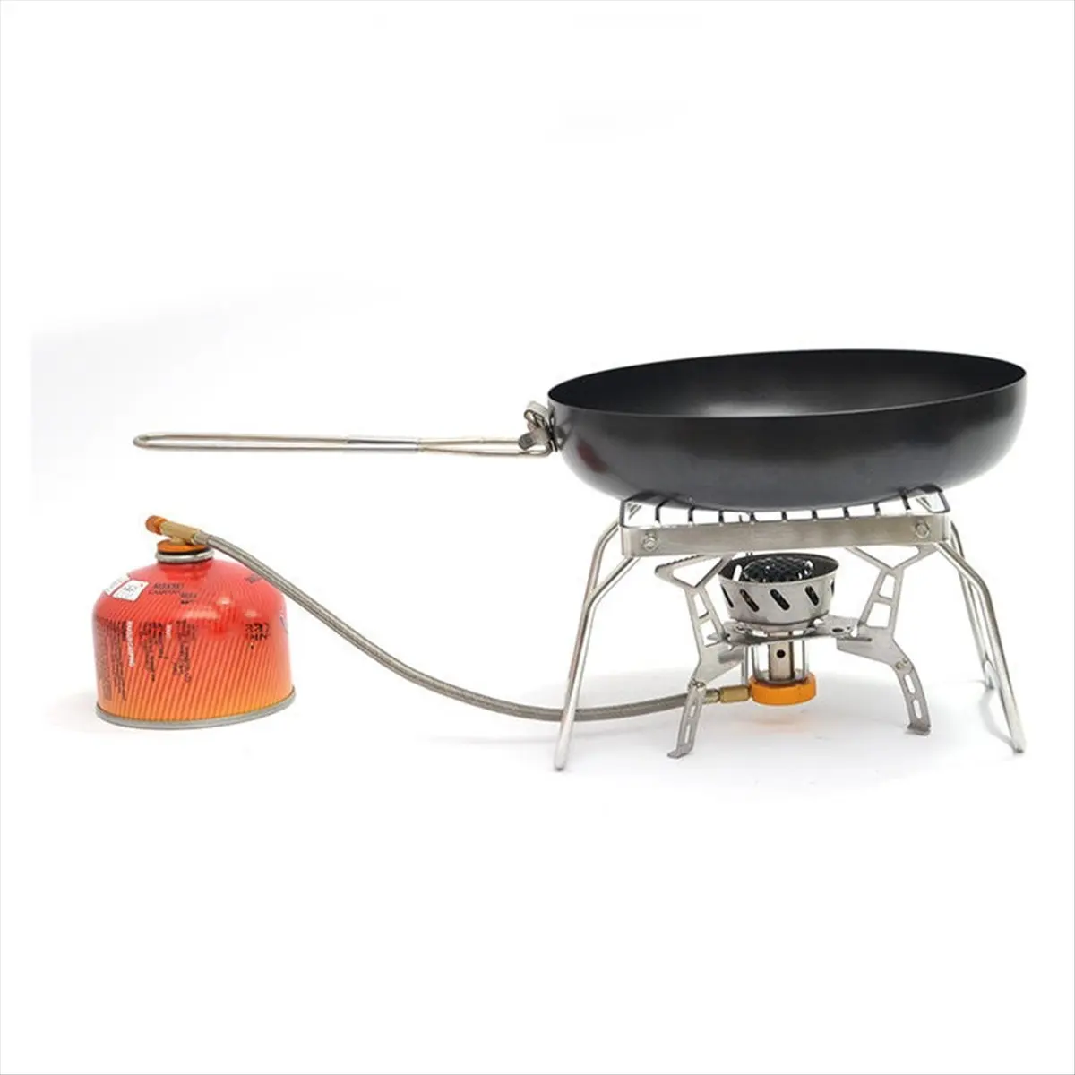 M10K Portable Camping Stove Set - Stainless Steel Folding Mini BBQ Grill, Pot Holder, for Outdoor Adventures