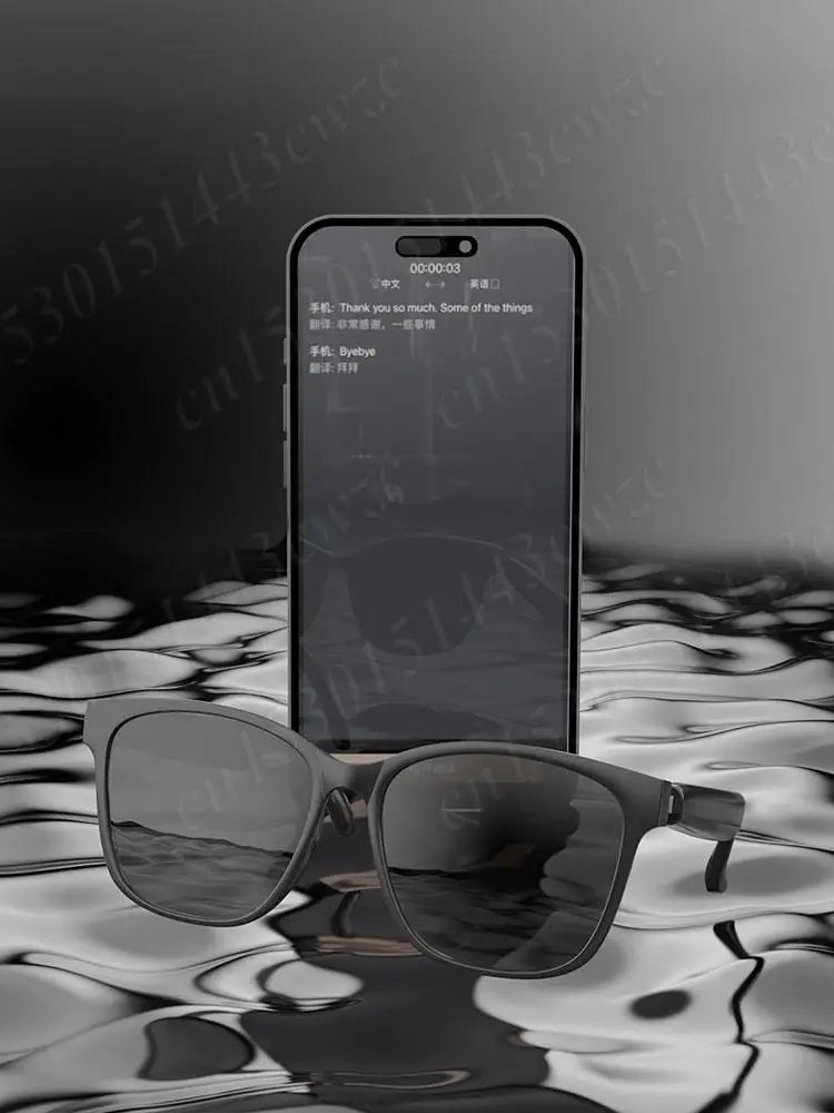 

AI Glasses Wireless Earbuds Automatic Voice Translation AI Translator Glasses Support 75 Languages for Travel Business Meeting