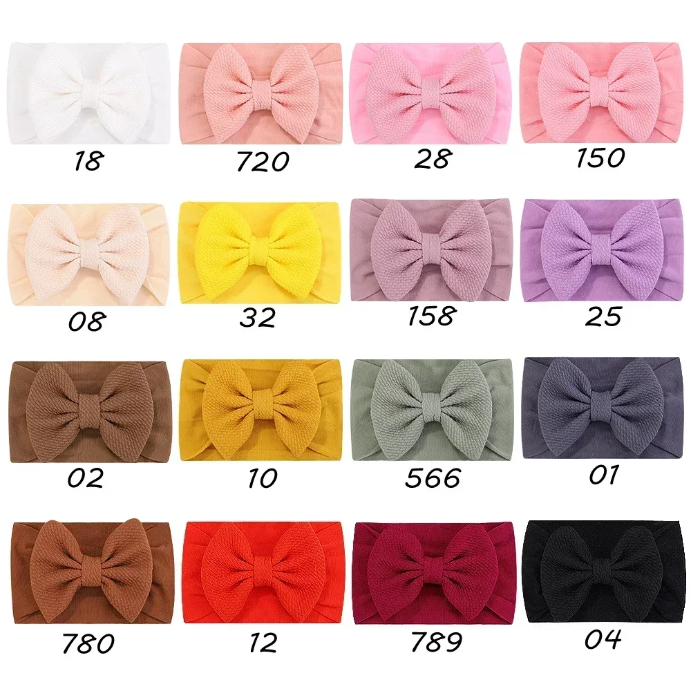 1pc Stirnband Nylon Kleinkinder Kleinkinder elastisches Haarband für Neugeborene Prinzessin Bowknot niedlichen Baby Haarschmuck Großhandel