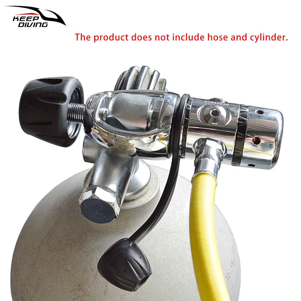 Scuba Diving YOKE Piston First Stage Regulator 5 Hole Pressure Reducing Valve 1st Stage Chromium plated brass body