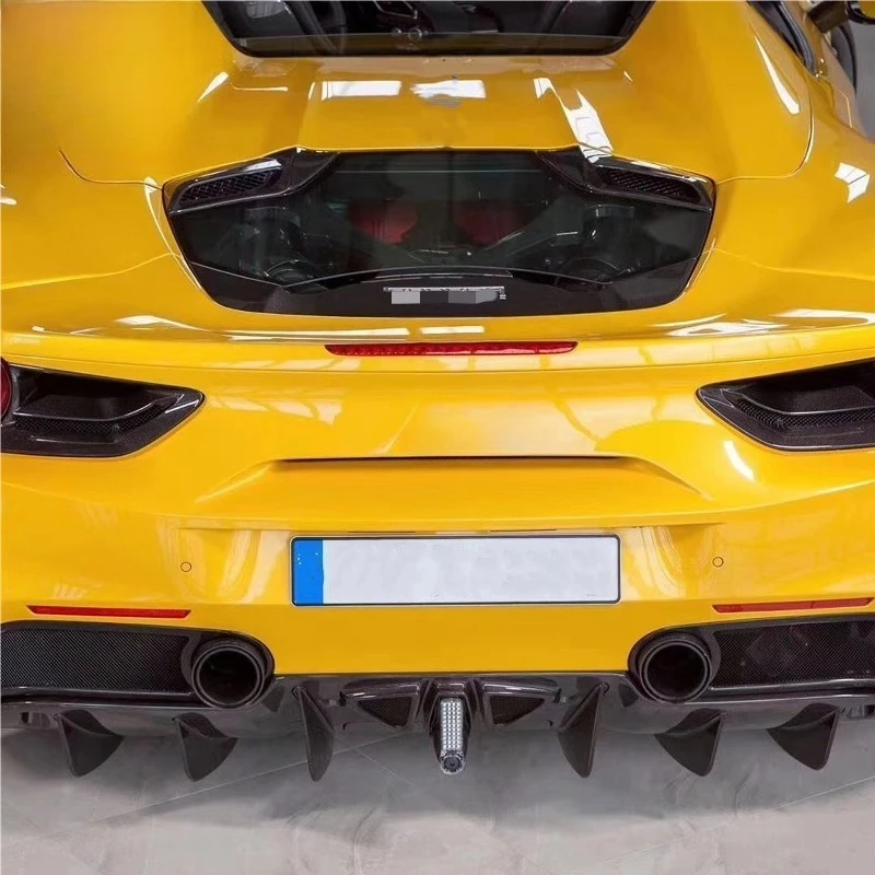 488 كابريستو طقم الجسم الكربوني الجبهة الشفاه الناشر الجانب تنورة مرآة الرؤية الخلفية غطاء تنفيس الكسوة 488 طقم الجسم