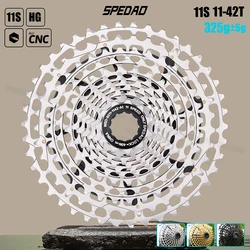 SROAD MTB 11S 11-42T 11 Speed MTB Bicycle Cassette Steel CNC Made Freewheel 11v K7 Fits HG Hub Super Light 320g