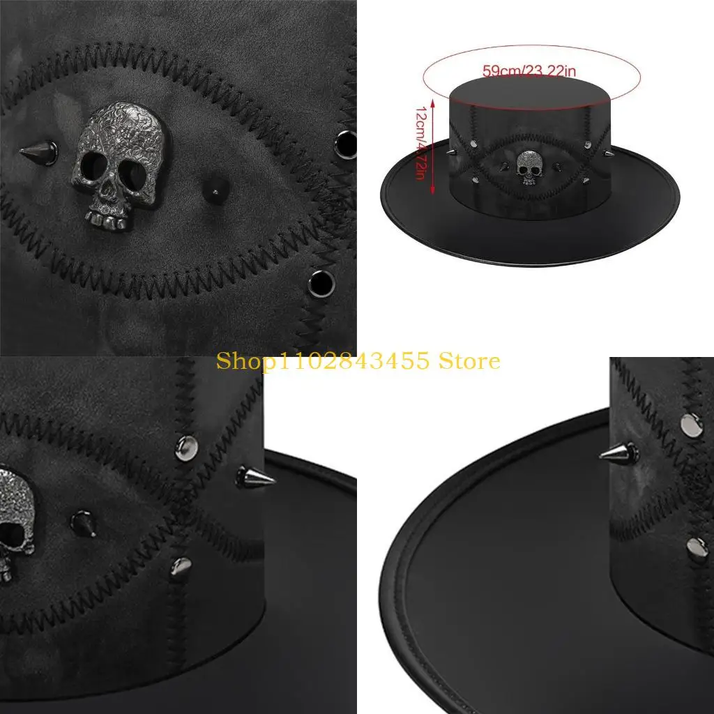 49MC Steampunk Top Hats Women Men Halloween Costume Cosplays Party Accessory
